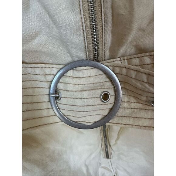 Anthropologie Pilcro Belted V-Neck Romper Neutral Size S - Picture 9 of 12